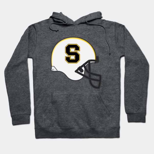 Sabercat Football Helmet (Secondary) Hoodie by dhartist